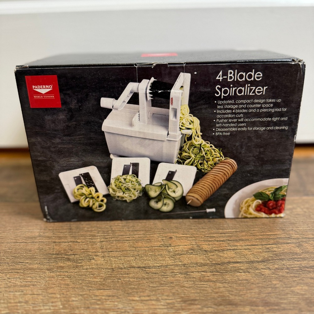 Paderno 4-Blade‎ Spiralizer Kitchen Tool Williams-Sonoma BPA-Free